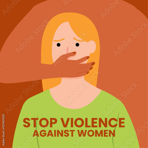 Stop workplace violence and sexual harassment vector illustration
