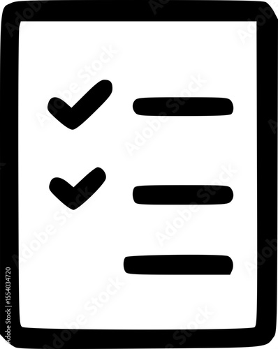 Checklist Task Outline Icon