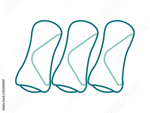 Spring roll icon. Fast food outline icon. Simple junk food and street food vector illustration in modern thin line style.