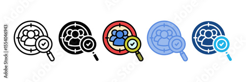 Target Audience Icon Element For Design