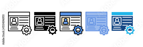 Customer Persona Icon Element For Design
