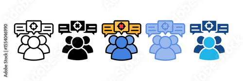 Focus Groups Icon Element For Design