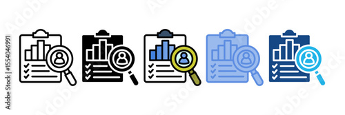 Market Research Icon Element For Design