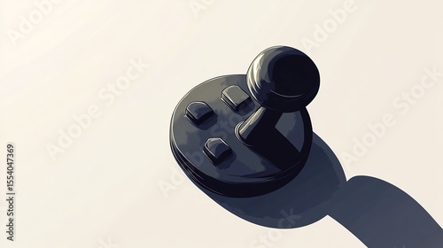 Joystick on white background