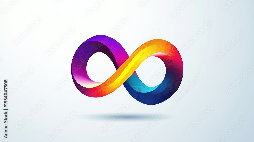 Infinity Sign Logo Design White Background Infinity Sign Logo Design White Background