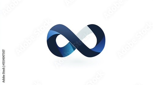 Infinity Sign Logo Design White Background