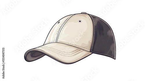 Golf hat on white background