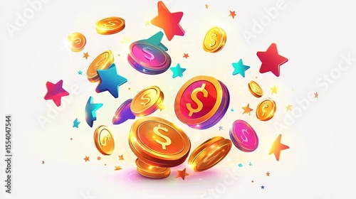 Jackpot on white background