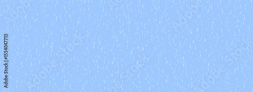 Falling rain seamless pattern. Repeating pouring rain texture. Repeated water drops background. Vertical downpour backdrop. Sleet, hail or snow precipitation concept. Bad weather season. Vector