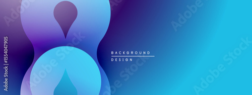 Abstract fluid shapes, vibrant blue purple gradients. Modern design, smooth transitions create dynamic visual effect. Background texture.