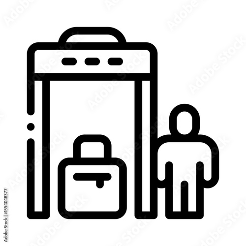 airport security line icon