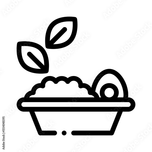 inflight meal line icon