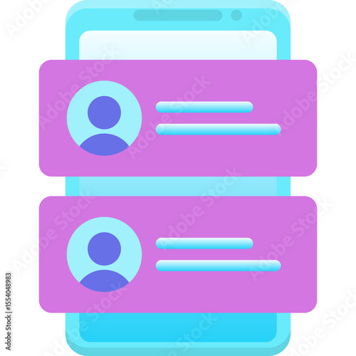 Contacts Icon – Minimalist Vector Symbol for Address Book, Contact List, and Personal Information

