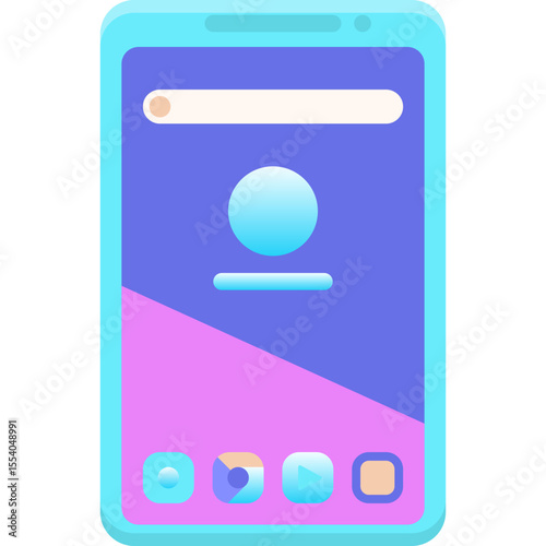 Smartphone Icon – Minimalist Vector Symbol for Mobile Devices, Communication, and Technology


