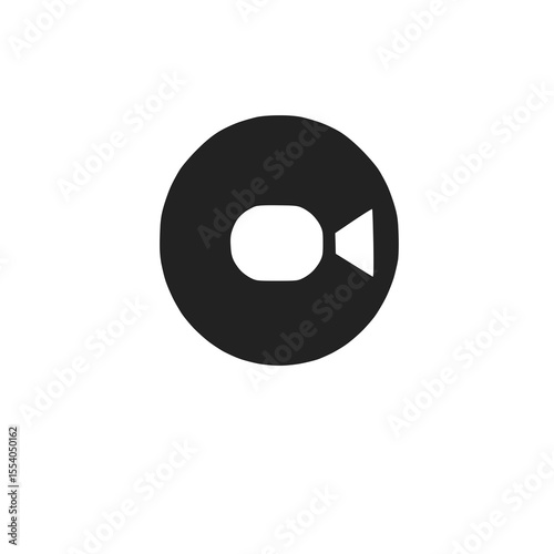 A sleek video icon symbolizing icon symbolizing multimedia content.