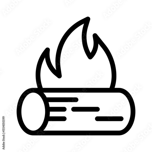campfire line icon
