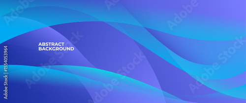 Blue abstract background with round objects overlapping each other forming a subtle and beautiful pattern. Vector template for digital lux business banner, contemporary formal invitation, luxury vouch