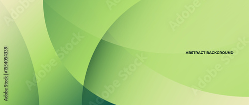 Green abstract background with subtle color gradations and beautiful curved lines. A neatly arranged wave pattern.