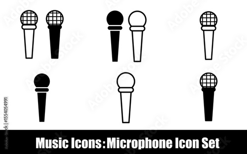 Music Icons - Microphone Icon Set