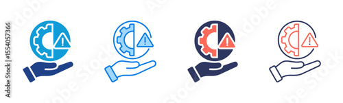 Risk Management icon sheet multiple style collection