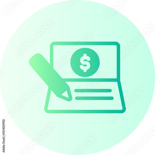 bank account gradient icon