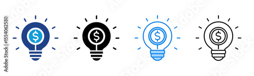Business Innovation icon sheet multiple style collection
