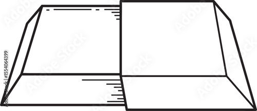 Abstract Geometric Trapezoidal Form Composition