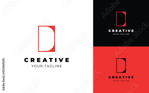 Minimalist Letter D logo design for your business