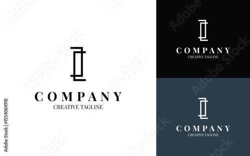 Minimalist letter I logo design for your business. Monogram luxury logo