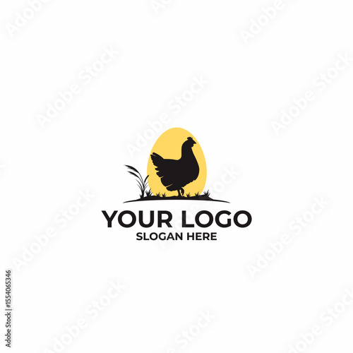 Hen Logo Design Concept