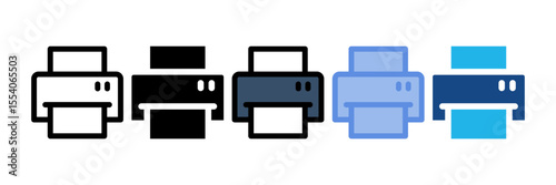 Print Icon Element For Design