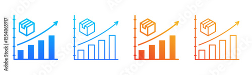 Product Sales icon sheet multiple style collection
