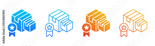 Product Quality icon sheet multiple style collection
