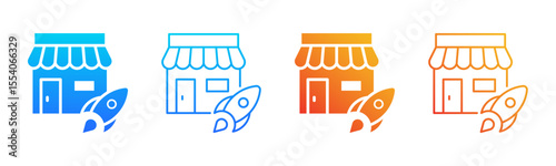 Start Up icon sheet multiple style collection