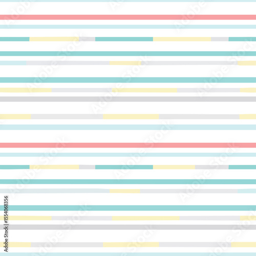 Pastel horizontal stripes with glitch effect and broken lines pattern texture