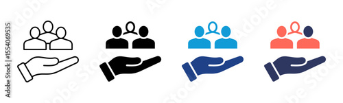 Human Resources icon sheet multiple style collection