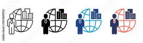 Outsourcing icon sheet multiple style collection
