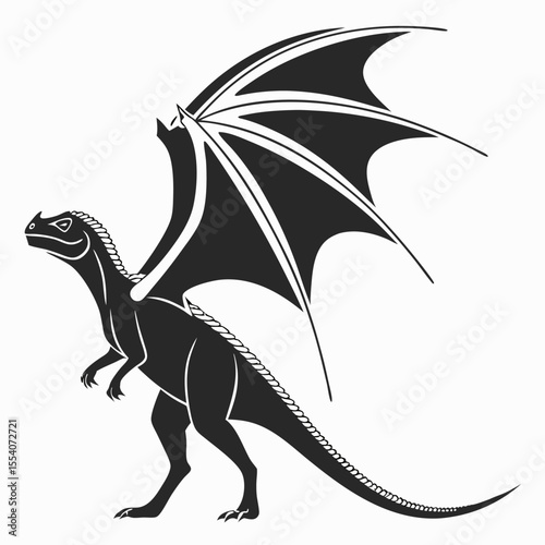 vector illustration of a dragon