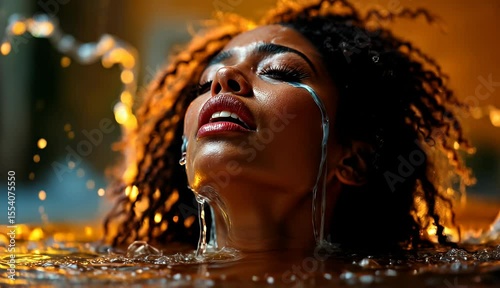 Tears of Water, Firelight Embrace A Surreal Portrait