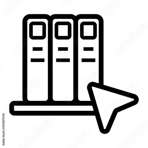 online library Line Icon
