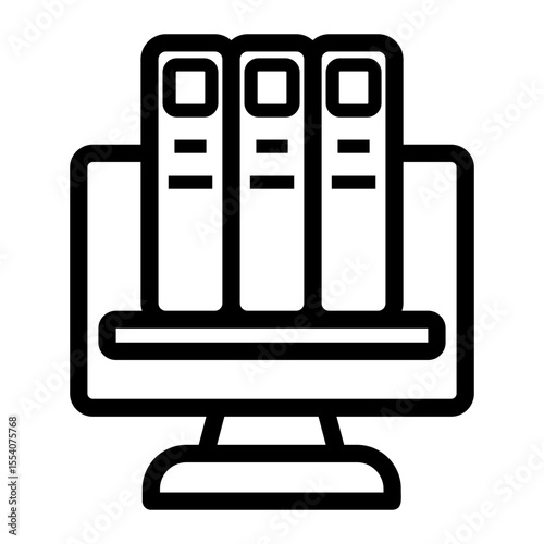 online library Line Icon