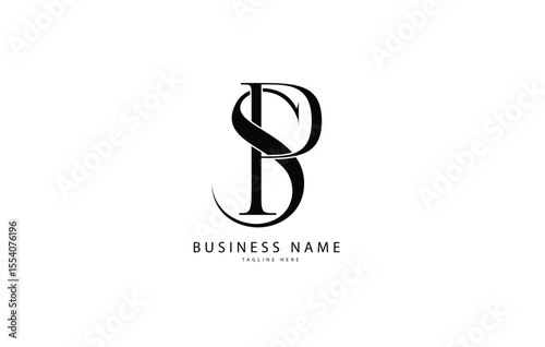 SP, PS, Abstract initial monogram letter alphabet logo