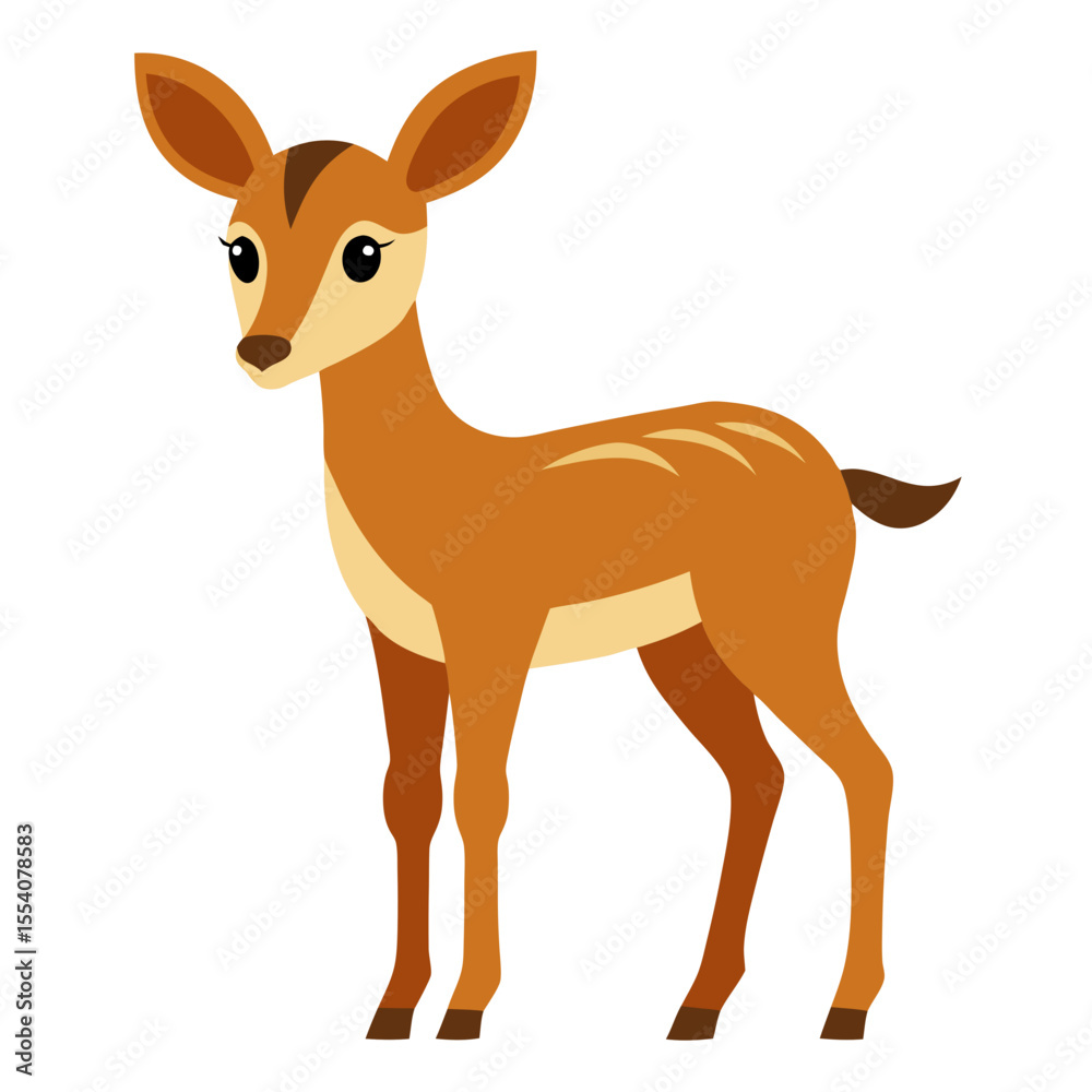 Fototapeta premium Antelope on white background