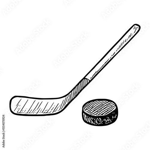 Hockey Stick and Puck