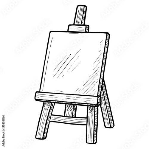 Easel with Canvas