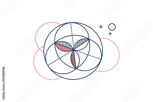 geometric pie chart icon