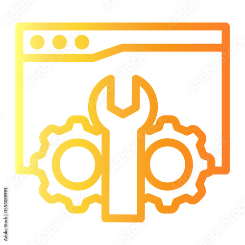 technical Line Gradient Icon