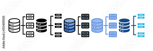 Database Structure Icon Element For Design