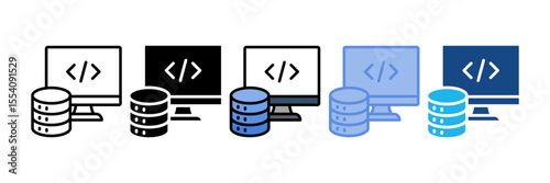 Backend Logicp Icon Element For Design