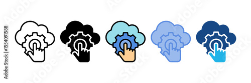 Saas Platform Icon Element For Design